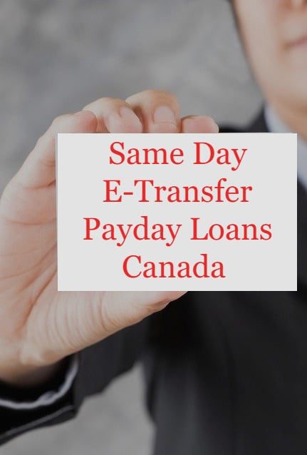 E-Transfer Payday Loans Canada